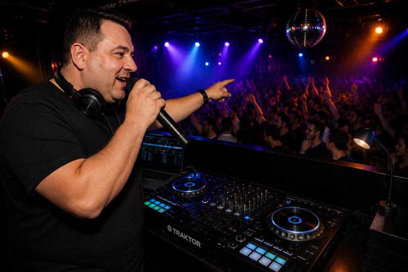 15. Uso del micr&oacute;fono siendo DJ